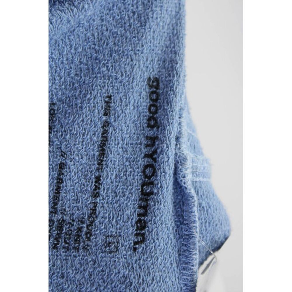 Good Hyouman Womens Knit Tie Dye Hooded Sweatshirt Pullover Blue Size L - Picture 4 of 6